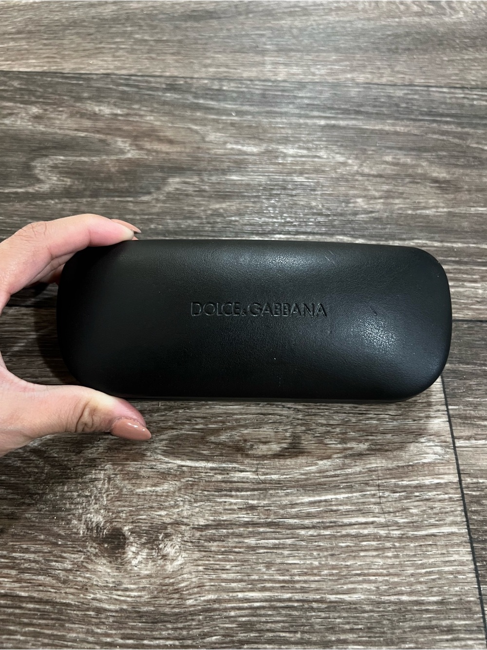 Dolce & Gabbana Black Leather Eyewear Case